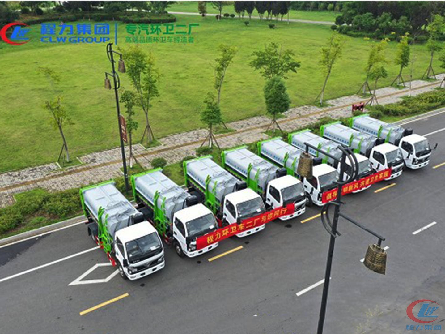 易倍·(中国)体育EMC集团国六东风福瑞卡5方餐厨垃圾车批量交车